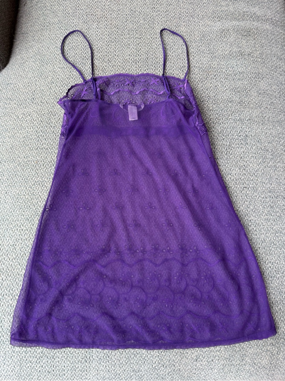 Victoria’s Secret Purple Lace Slip Dress Y2K Size S - Picture 3 of 5